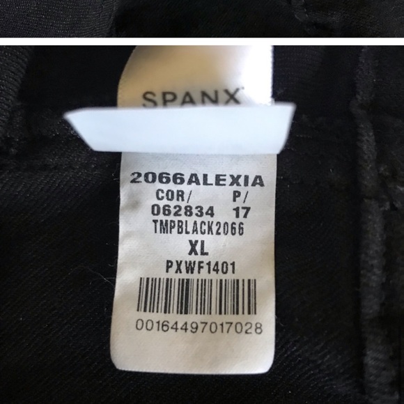 Spanx Alexia Black Skinny Jeans with side zip - Picture 7 of 10